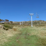 following the chairlift