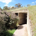 Western side of underpass