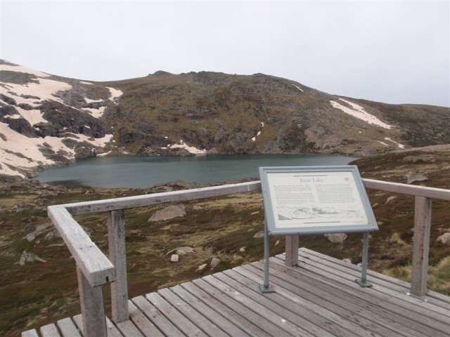 Glacier information sign